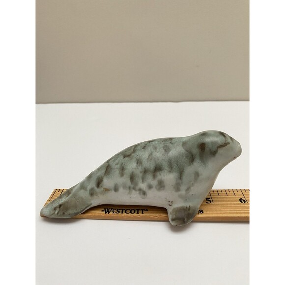 Vintage Andersen Design Studio Harbor Seal 6” Red Clay Pottery Figurine Maine - Picture 8 of 10